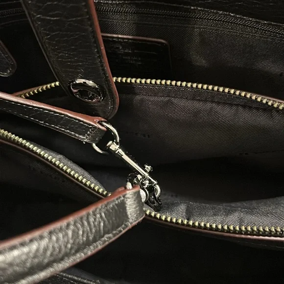 Coach Blue patchwork denim satchel/crossbody Bag - Picture 10 of 14